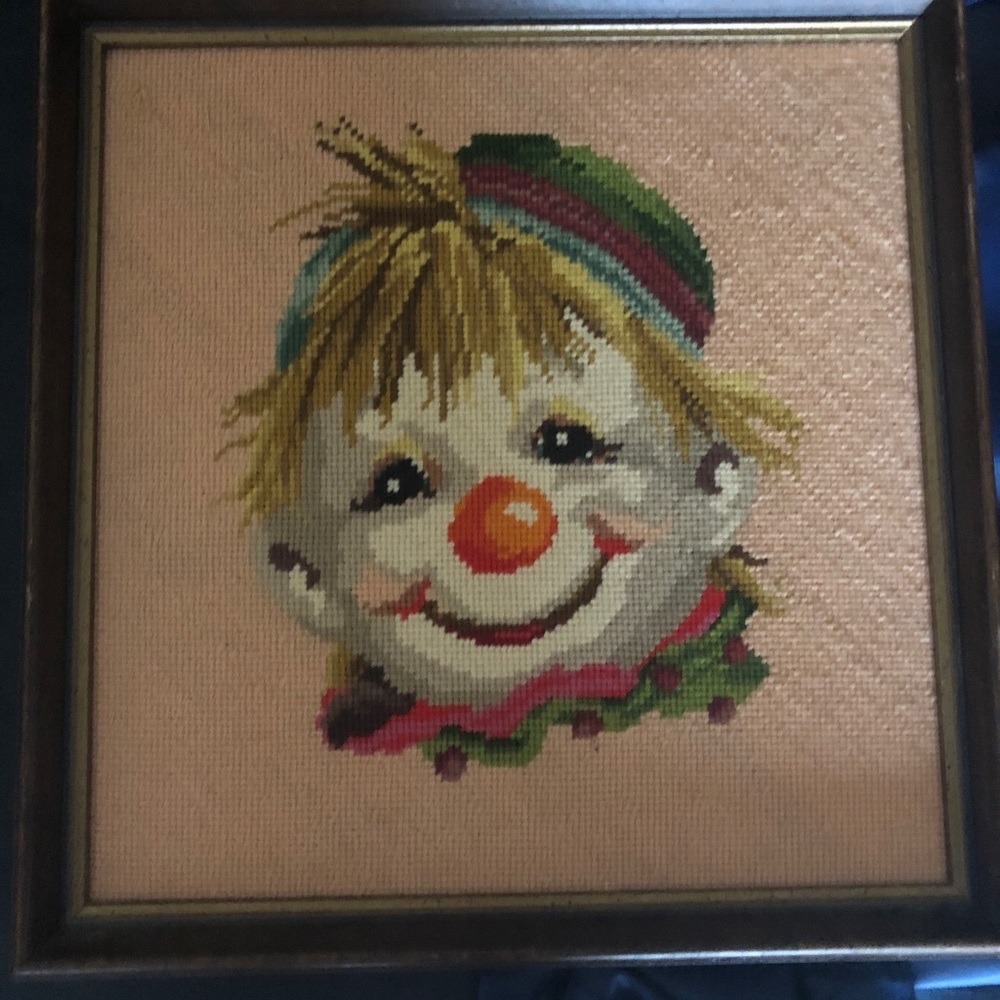 Clown wall hanging